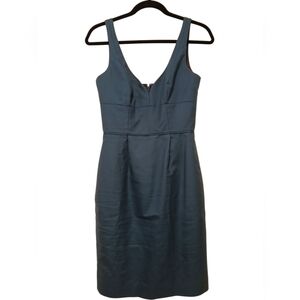 J.Crew Teal Blue Sweetheart Sleeveless Cocktail Party Prep Game Day Dress-Sz 2